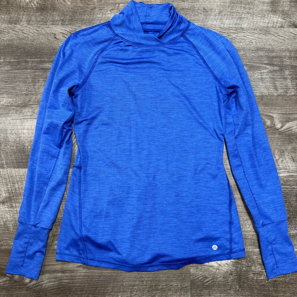 Apana Blue Athletic Long Sleeve Shirt Size Small